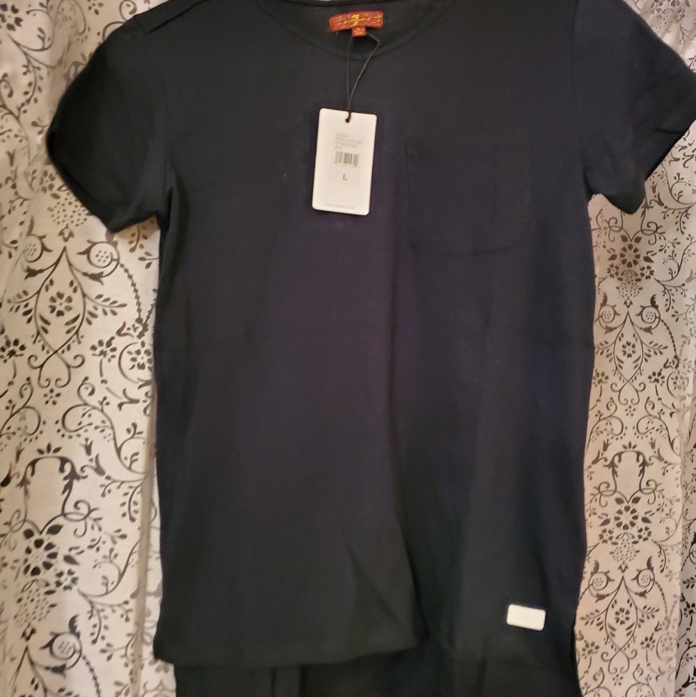 7 For All Mankind - black T-shirt